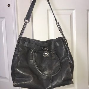 Grey michael kors purse